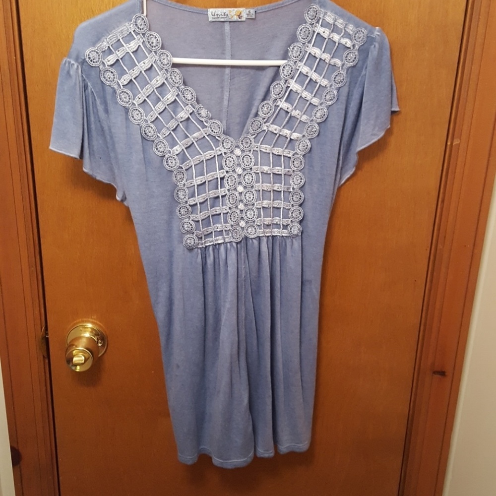 Beautiful blue blouse